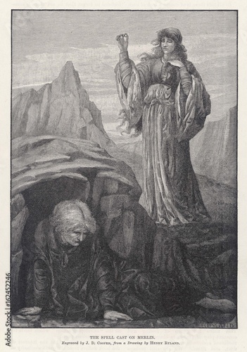 Fotografie Merlin - Spellbound - Ryland. Date: 1889