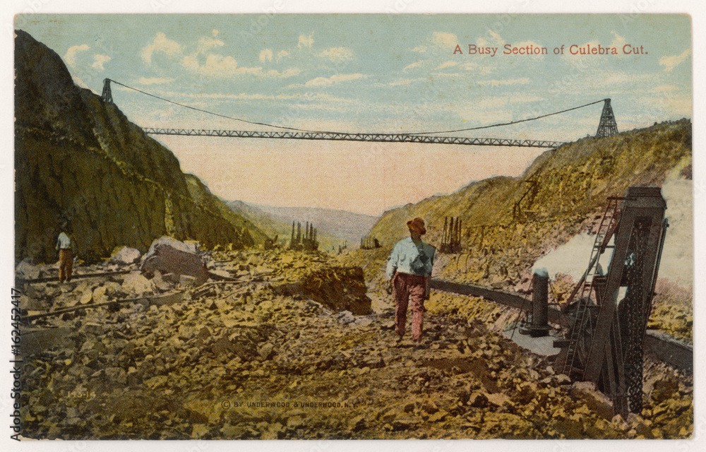 Culebra Cut. Date circa 1913 Stock Photo Adobe Stock