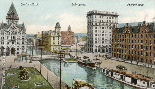 Erie Canal  Syracuse. Date: 1906 photo