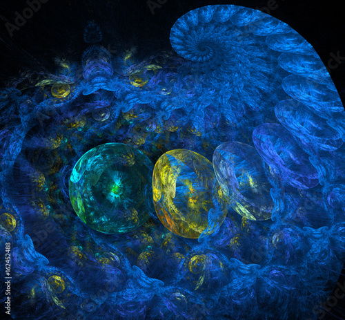 Фотография spiral and spin in unison in this fractal abstract.