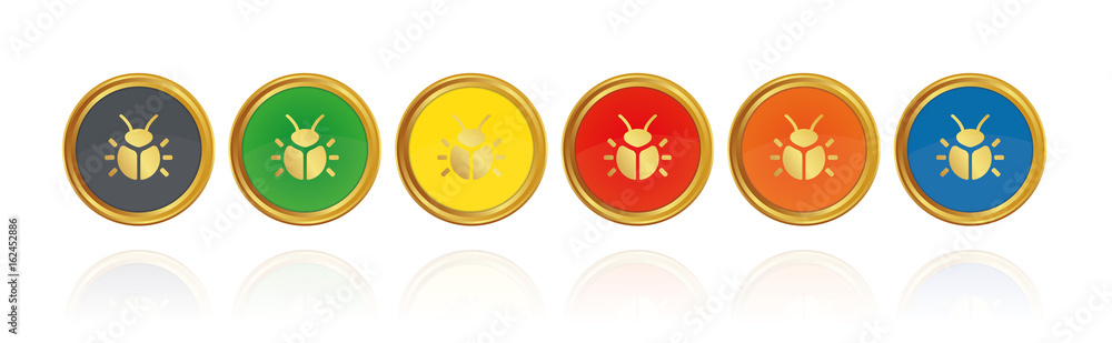 Bug - Käfer - Goldene Buttons Bug - Käfer - Goldene Buttons