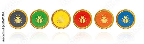 Bug - Käfer - Goldene Buttons