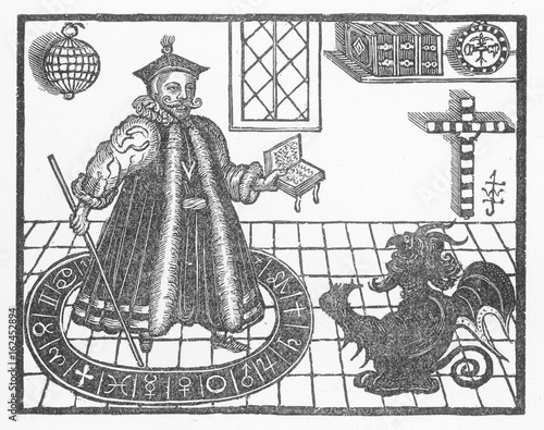 Fotografía Dr Faustus Frontispiece. Date: 1636