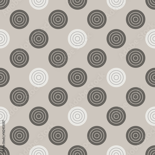 Checkers pattern. Seamless vector game background with gray and white draughts