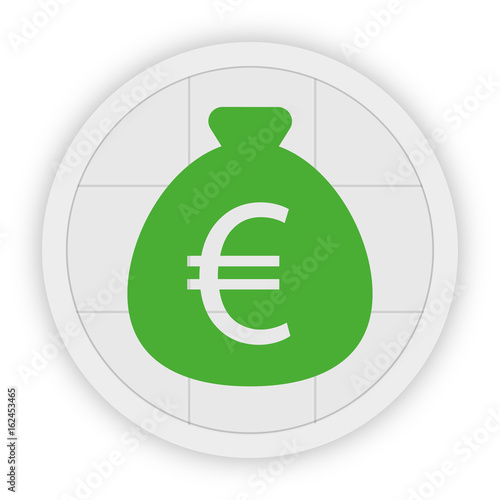 Icon Schaltfläche - Geldsack Euro