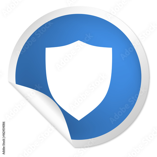 Free Download runder Sticker blau - Schild - GFXLoad