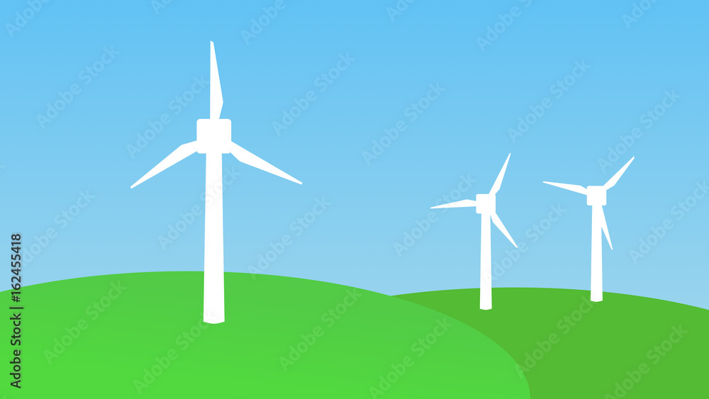Peaceful wind turbine Cartoon Background Stock Illustration | Adobe Stock Peaceful wind turbine Cartoon Background Stock Illustration | Adobe Stock