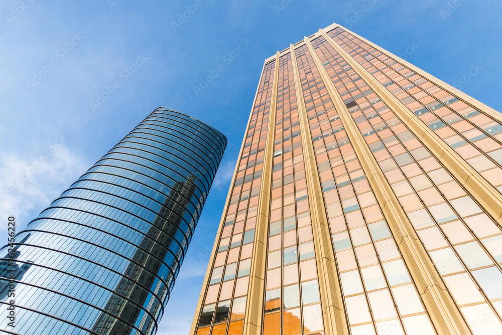 Obraz premium Skyscrapers and buildings in the neighborhood of Retiro 