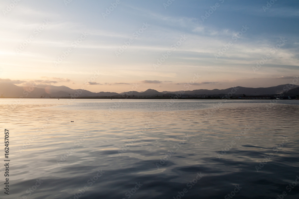 Fototapeta premium View of a sea in Santiago de Cuba, Cuba
