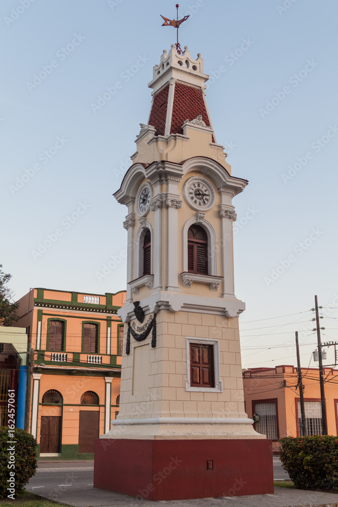Clock tower in Santiago de Cuba, Cuba