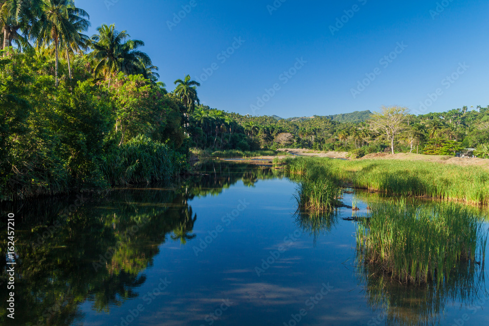 Macaganui river near Baracoa, Cuba Macaganui river near Baracoa, Cuba