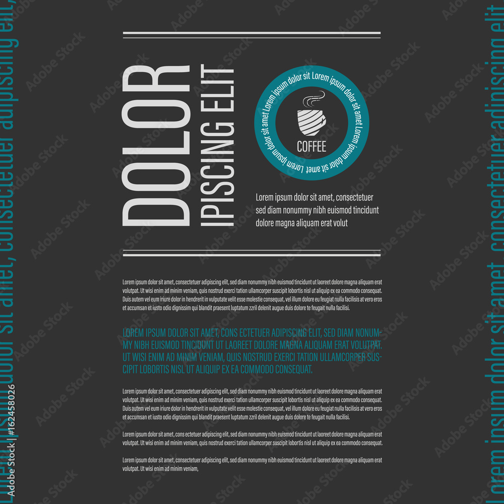 Fototapeta premium Cafe coffee banner