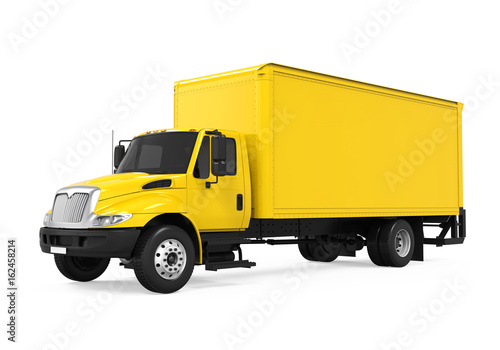 Cargo Delivery Truck Isolated © nerthuz
