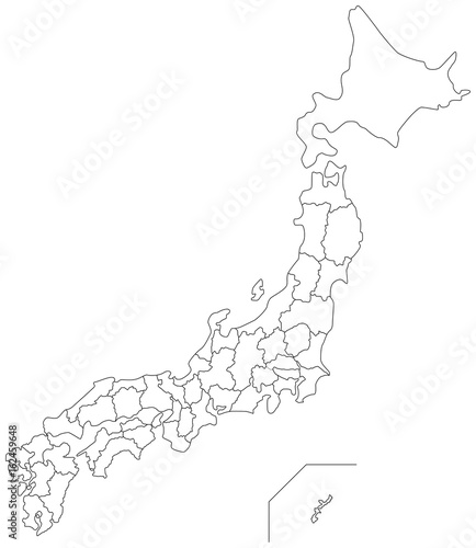 Fototapeta Japońska mapa tła