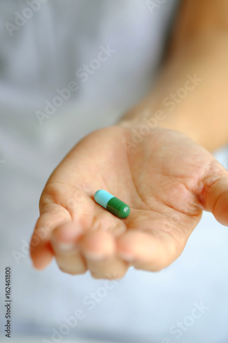 Pill of medicine concept.