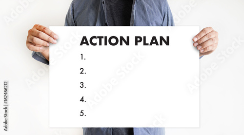 ACTION PLAN Strategy Vision Planning , Creative Development Process , business man of plan