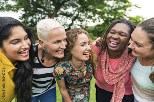 Φωτογραφία Group of Women Socialize Teamwork Happiness Concept