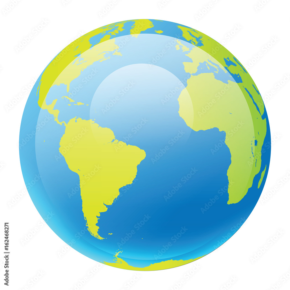 Naklejka premium Vector globe graphic sign