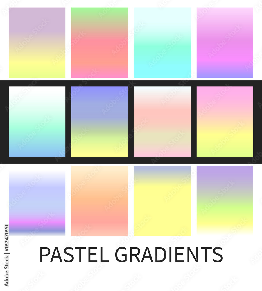 Set of pale gradients