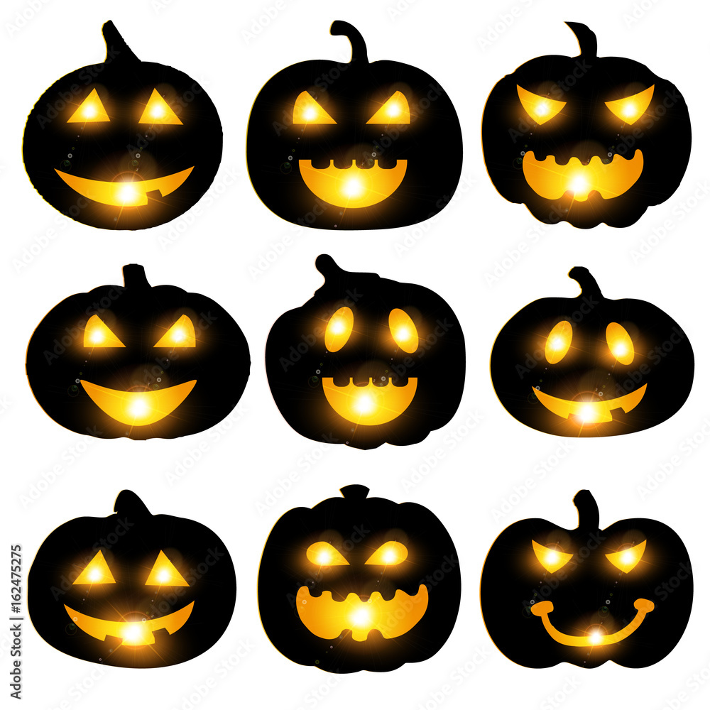 Obraz premium ハロウィン かぼちゃ お化け アイコン