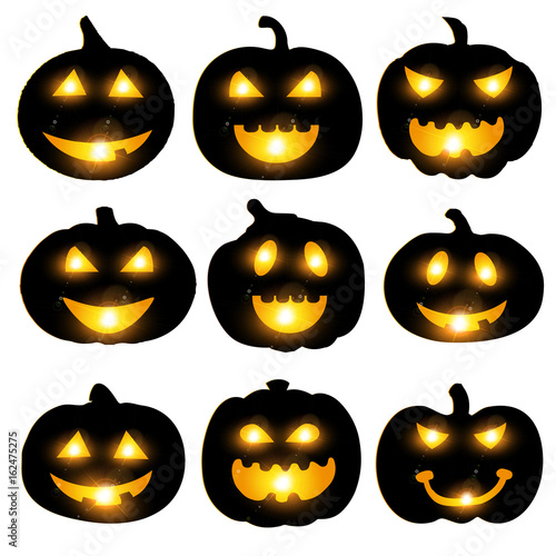 ハロウィン　かぼちゃ　お化け　アイコン
