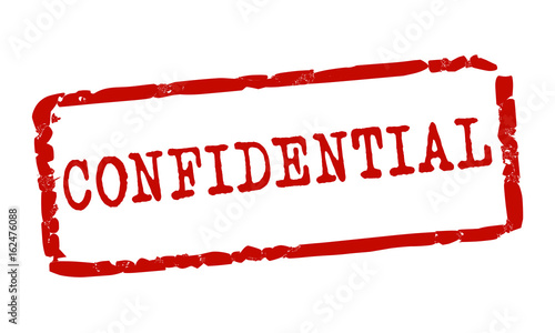 Red CONFIDENTIAL Stamp—Vector Graphic