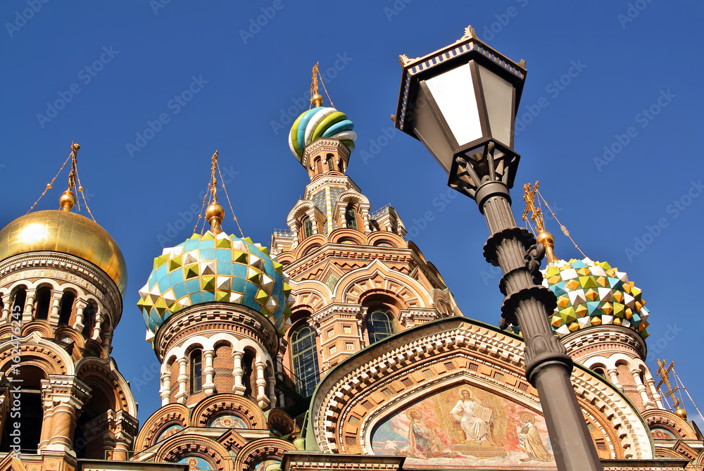 View of Saint Petersburg. The Church of the Savior on Spilled Blood, St. Petersburg, Russia View of Saint Petersburg. The Church of the Savior on Spilled Blood, St. Petersburg, Russia