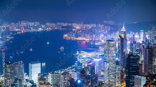 Wallpaper Mural The peak, Hong Kong, 28 May 2017 -: Landmark in Hong Kong at night Torontodigital.ca