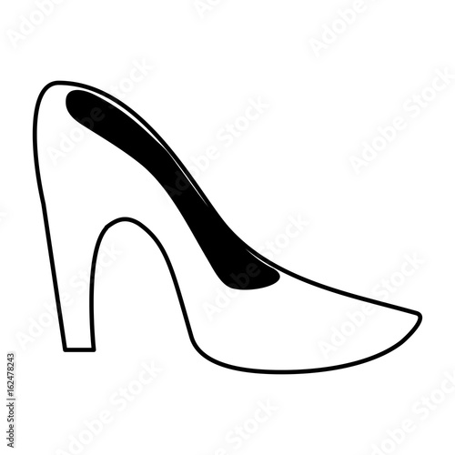 stiletto heel shoe icon image