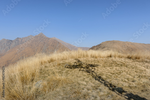 Val Grande  landscape with cross shadow