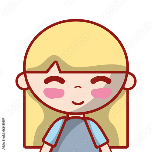 tender girl child with pijama and hairstyle
