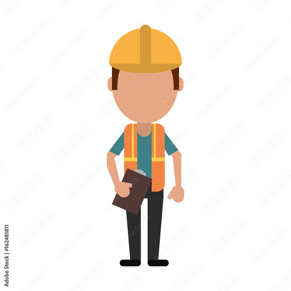 engineer construction or factory worker icon image engineer construction or factory worker icon image