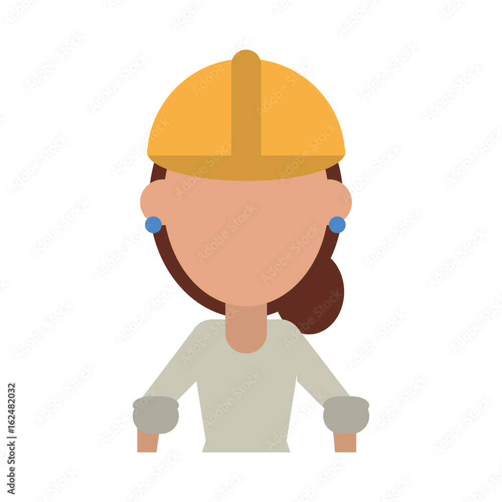 engineer construction or factory worker icon image