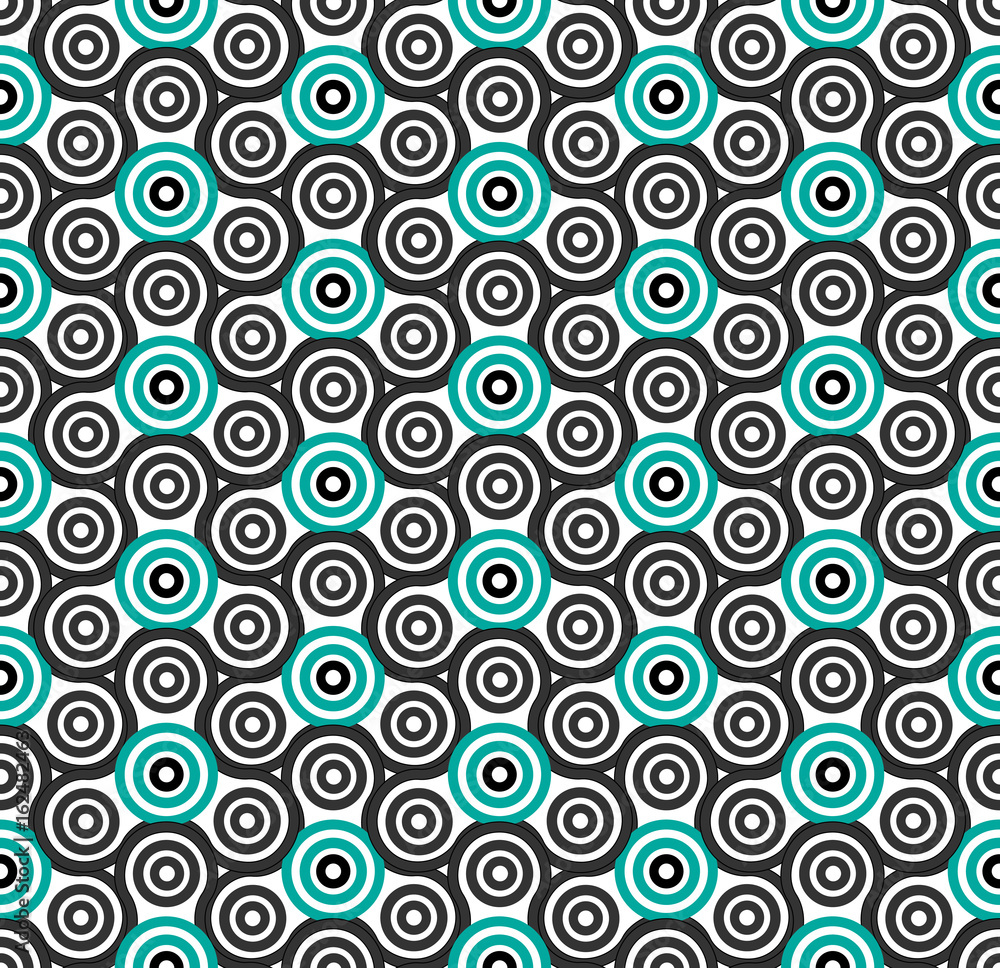 Seamless pattern. Hand spinner. Fidget spinner