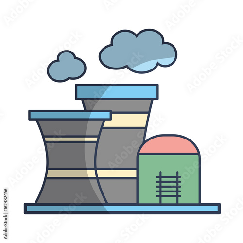industrial factory to contamination of environment and ecology