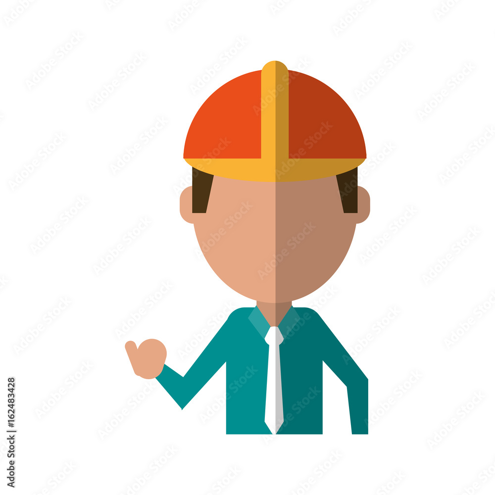 engineer construction or factory worker icon image engineer construction or factory worker icon image