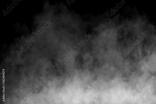 Fog or Smoke on black Background