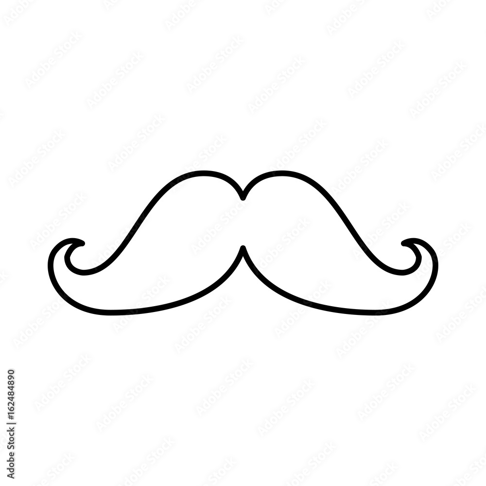 mustache hipster style icon vector illustration design mustache hipster style icon vector illustration design