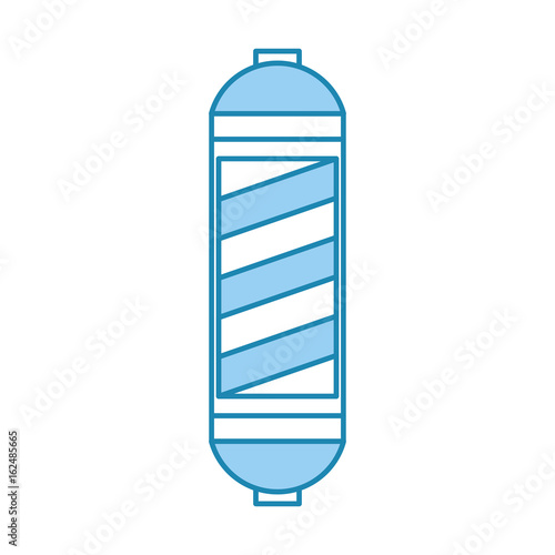 barbershop label with stripes vector illustration design