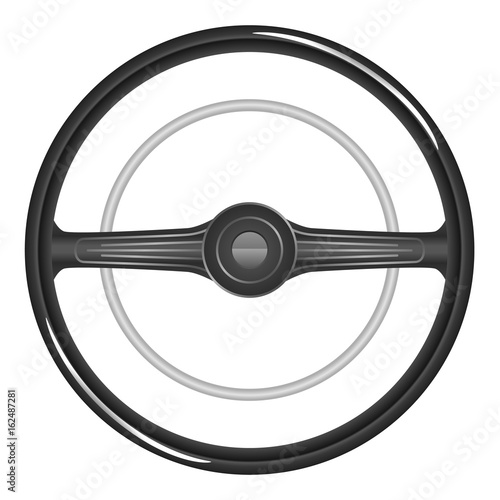 Old steering wheel