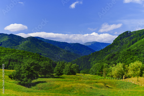 Beautiful mountain landscape in Carpathian mountains