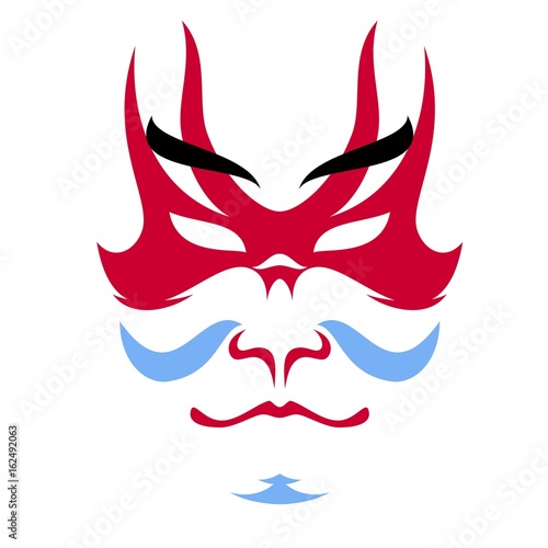 Japanese drama Kabuki face