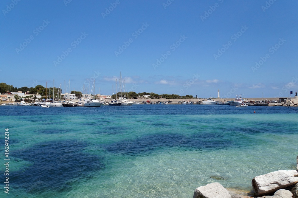Fototapeta premium Shades of blue in San Vito lo Capo