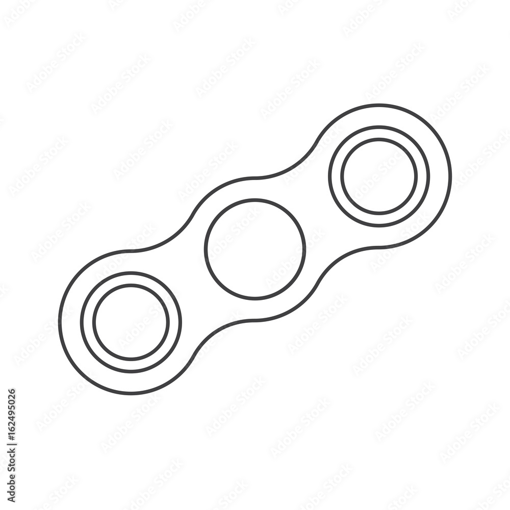 spinner with two arms - for stress relief and improvement concentration Stock Adobe Stock
