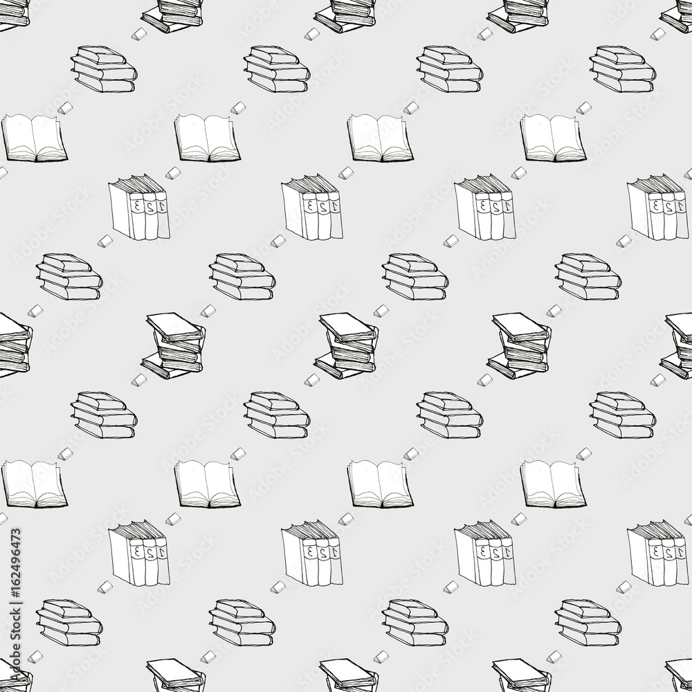 Seamless pattern with books Seamless pattern with books