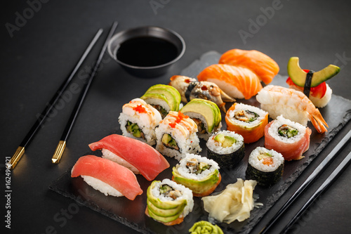 Fresh sushi plate