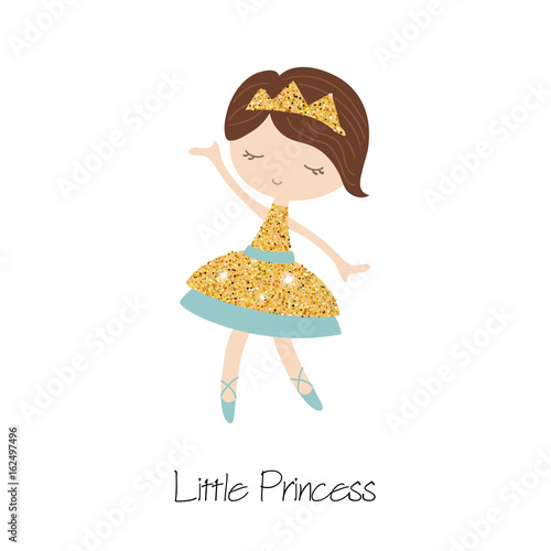 Cartoon princess girl