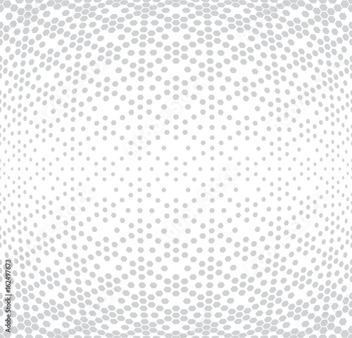 hexagon halftone gradient geometric deco pattern background