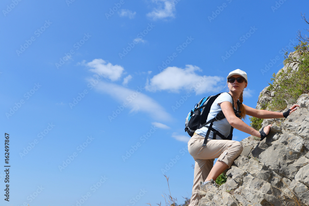 woman in mountain woman in mountain