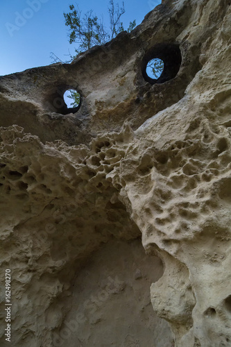 Cave city Bakla in Bakhchysarai Raion, Crimea. photo